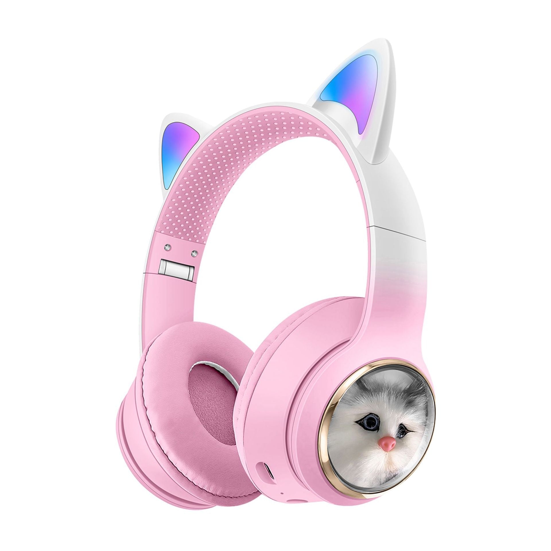 Cuffie Bluetooth AKZ-09 Design "Space Cat" – Pieghevoli con Super Batteria