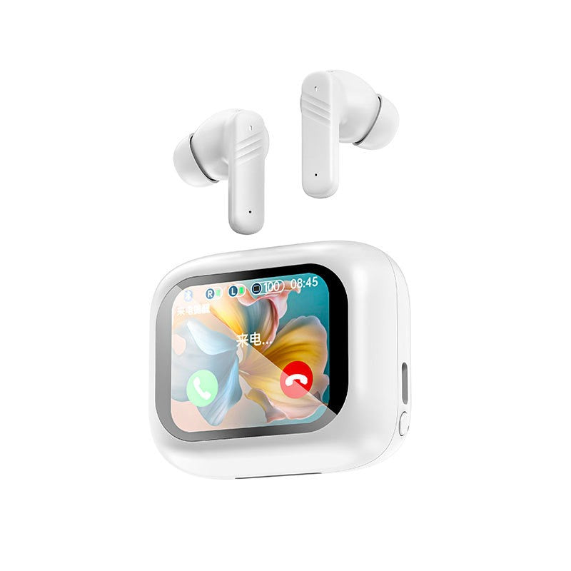 Auricolari Bluetooth 5.4 con Smart Touch Screen a Colori – ANC + ENC Doppia Riduzione del Rumore