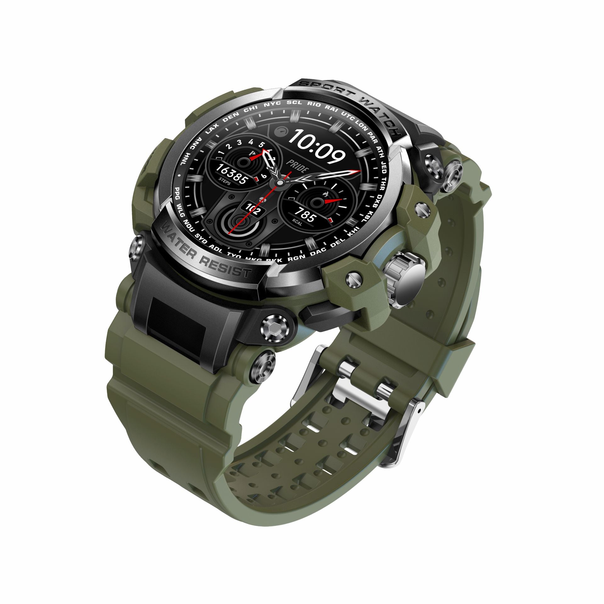 Smartwatch Rugged LC16 – Chiamate Bluetooth, Tripla Protezione e Monitoraggio Salute Completo