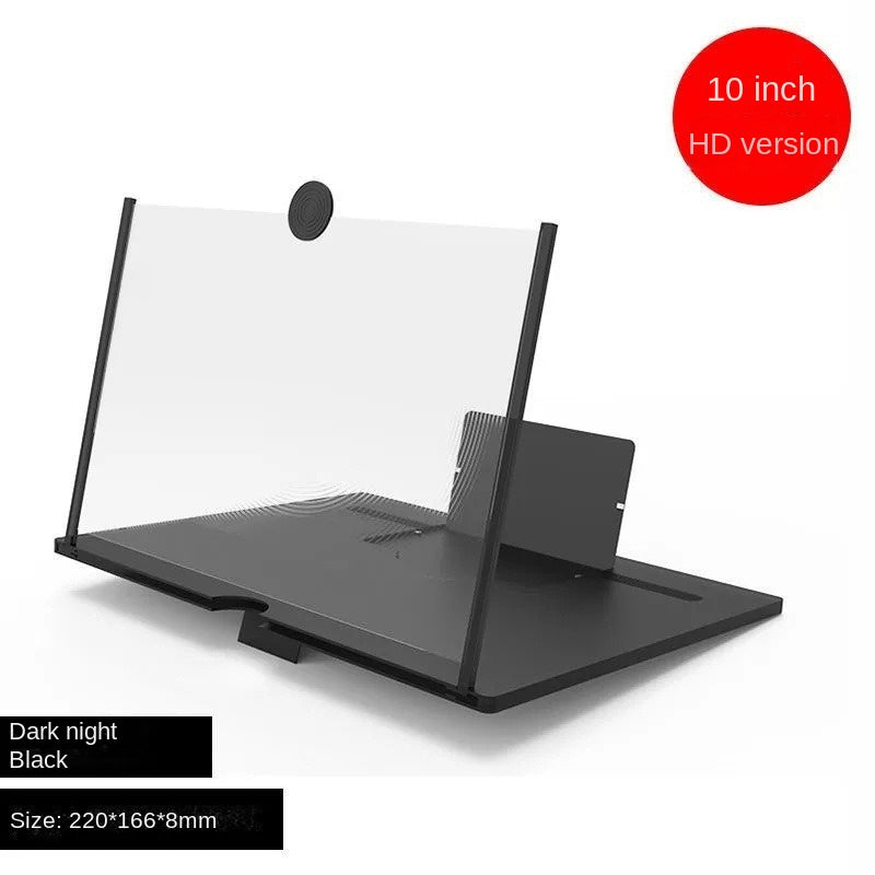Amplificador de pantalla 3D HD de 10" para smartphone, soporte universal para cine en casa y oficina