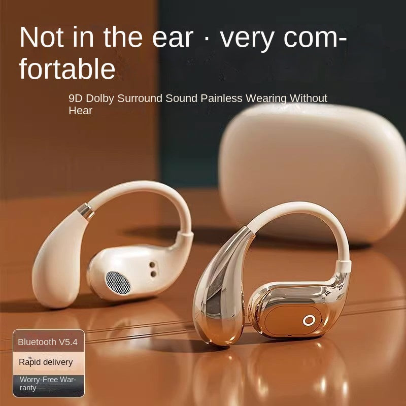 Cuffie Bluetooth 5.4 BS – Auricolari Sportivi Open-Ear con Display Digitale e Luce LED