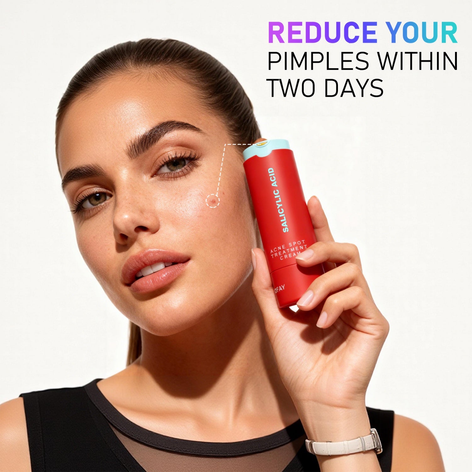 PHOFAY C-S003 Crema Trattamento Acne all'Acido Salicilico – Riduce il Rossore in 4 Ore (30g)