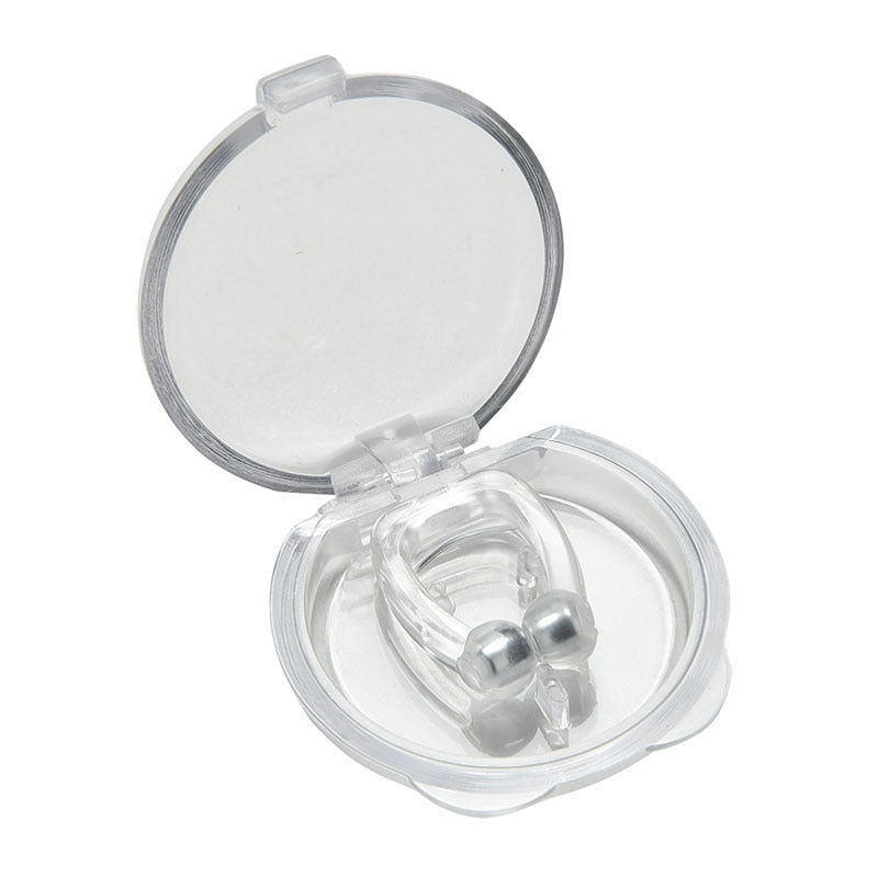 Mini Clip Nasale Magnetica Anti-Russo in Silicone – Dispositivo Medico Riutilizzabile con Custodia