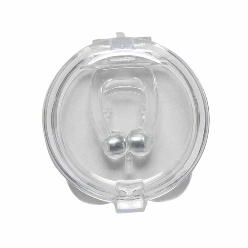 Mini Clip Nasale Magnetica Anti-Russo in Silicone – Dispositivo Medico Riutilizzabile con Custodia