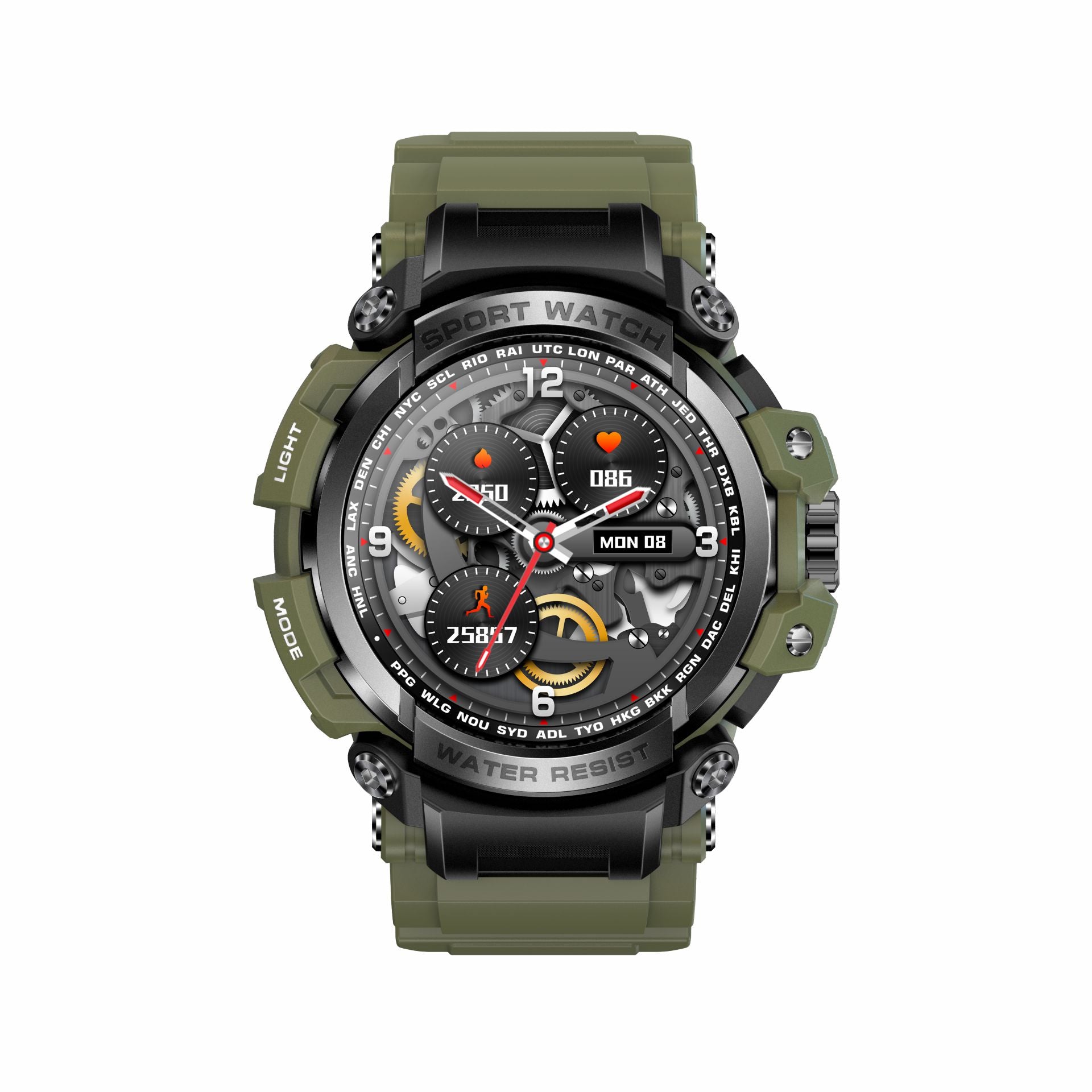 Smartwatch Rugged LC16 – Chiamate Bluetooth, Tripla Protezione e Monitoraggio Salute Completo