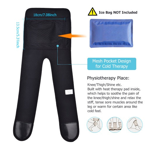 Ginocchiere Riscaldanti Elettriche in Neoprene – Massaggio e Moxibustione per Dolori Articolari
