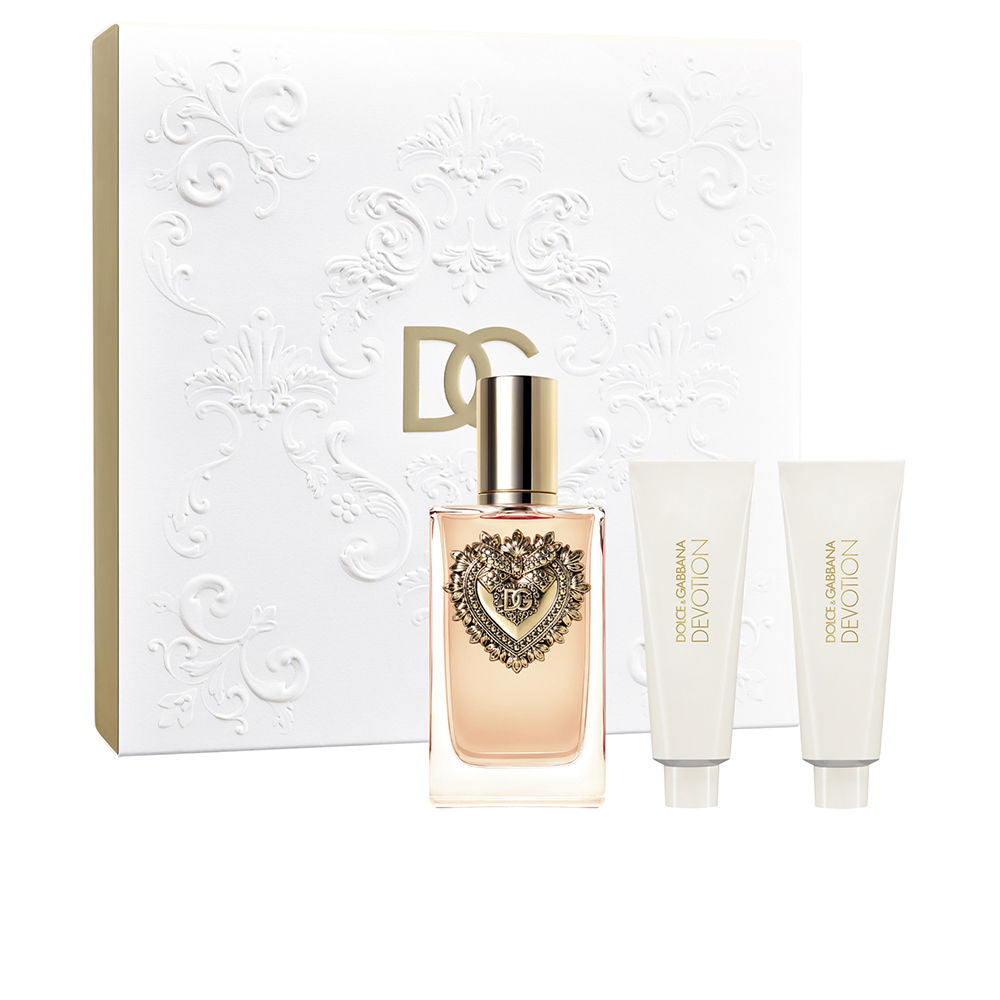 Dolce & Gabbana Devotion Eau de Parfum Cofanetto 3 Pezzi 100 ml (EDP) | Profumo Donna Gourmand, Agrumato e Vanigliato