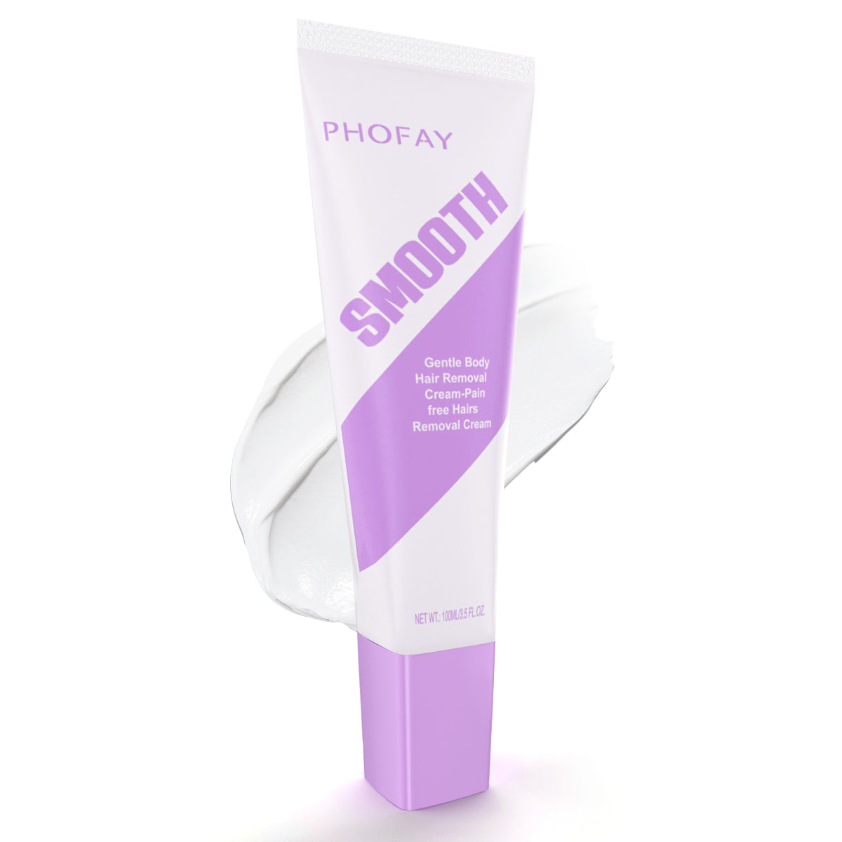 PHOFAY Crema Depilatoria Pain Free – Effetto Seta Istantaneo con Spazzola Esclusiva (30g)