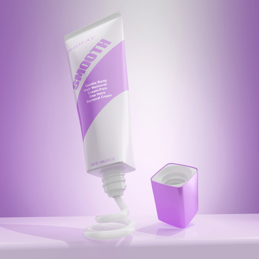 PHOFAY Crema Depilatoria Pain Free – Effetto Seta Istantaneo con Spazzola Esclusiva (30g)