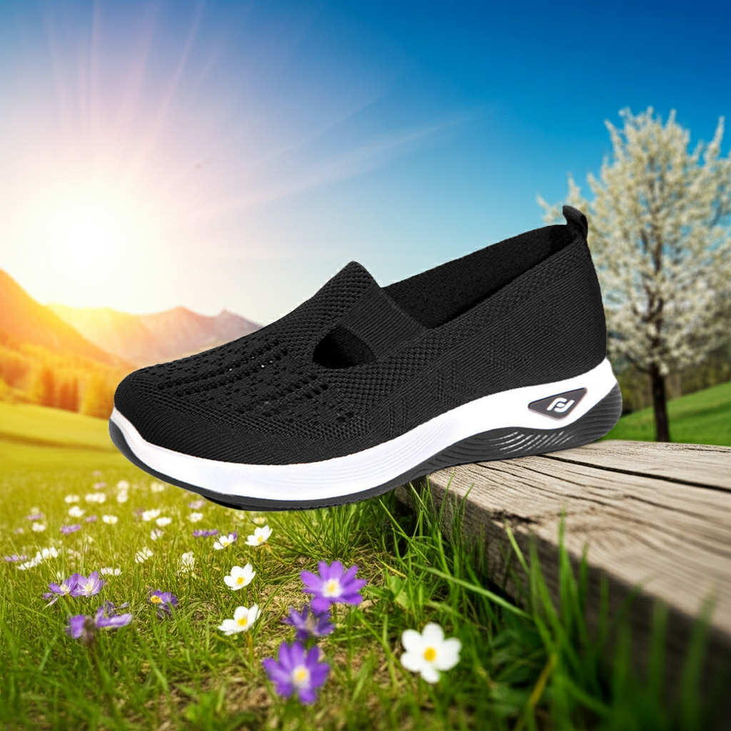Scarpe Slip-On Donna in Mesh Traspirante – Sneakers Casual Leggere e Comode Senza Lacci