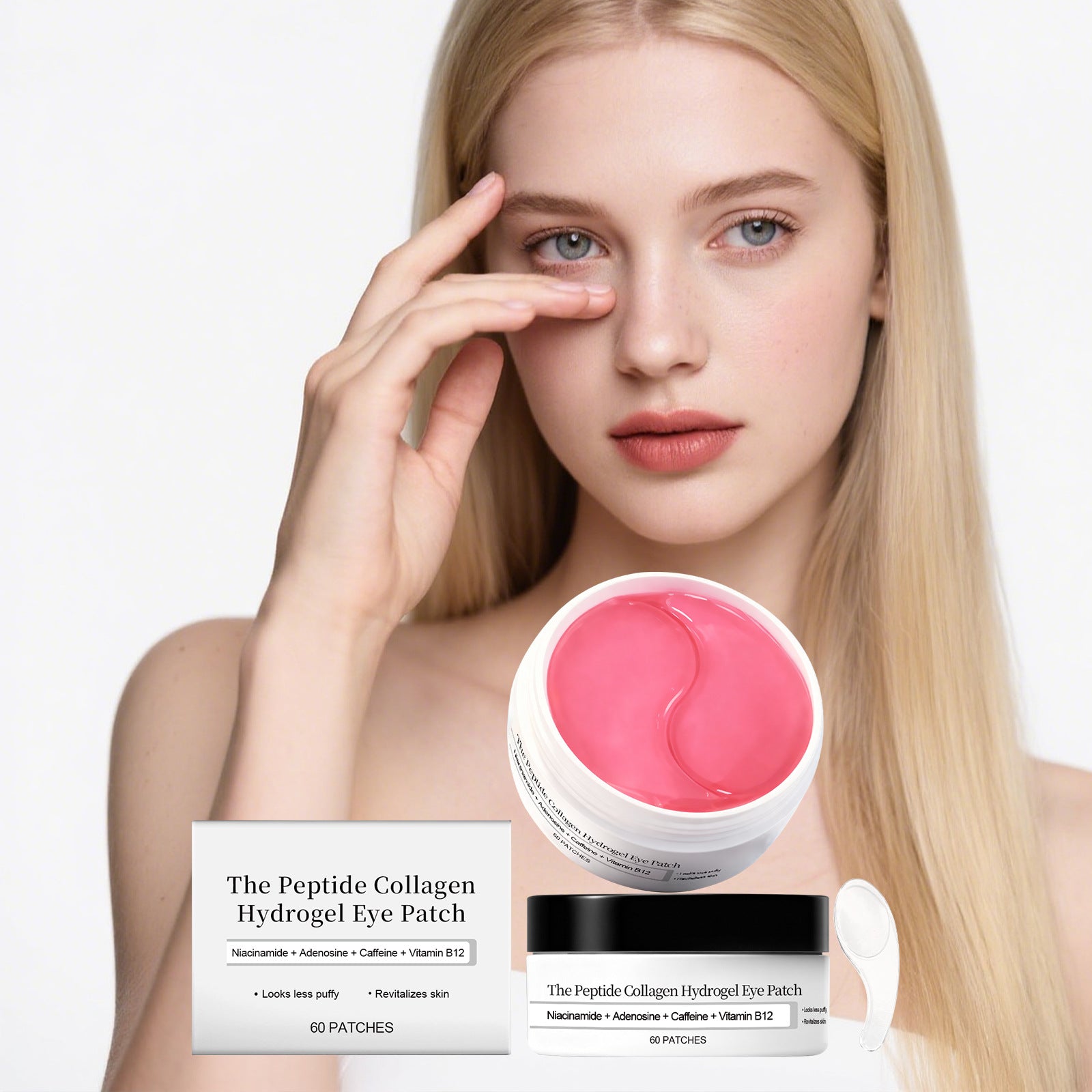 Maschera Idratante Occhi con Collagene e Caffeina - Effetto Defaticante (60 Patch)
