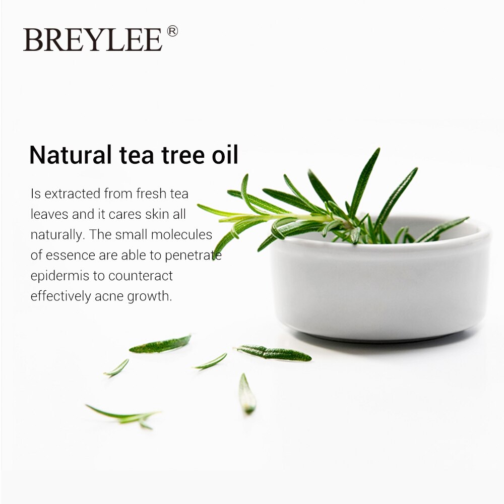 BREYLEE Siero Anti-Acne Potenziato - Trattamento Cicatrici e Pori al Tea Tree (17ml)
