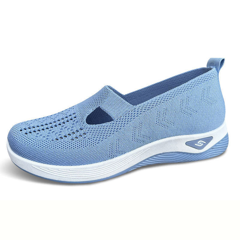 Breathable Mesh Slip-On Shoes – Casual Sneakers for Women