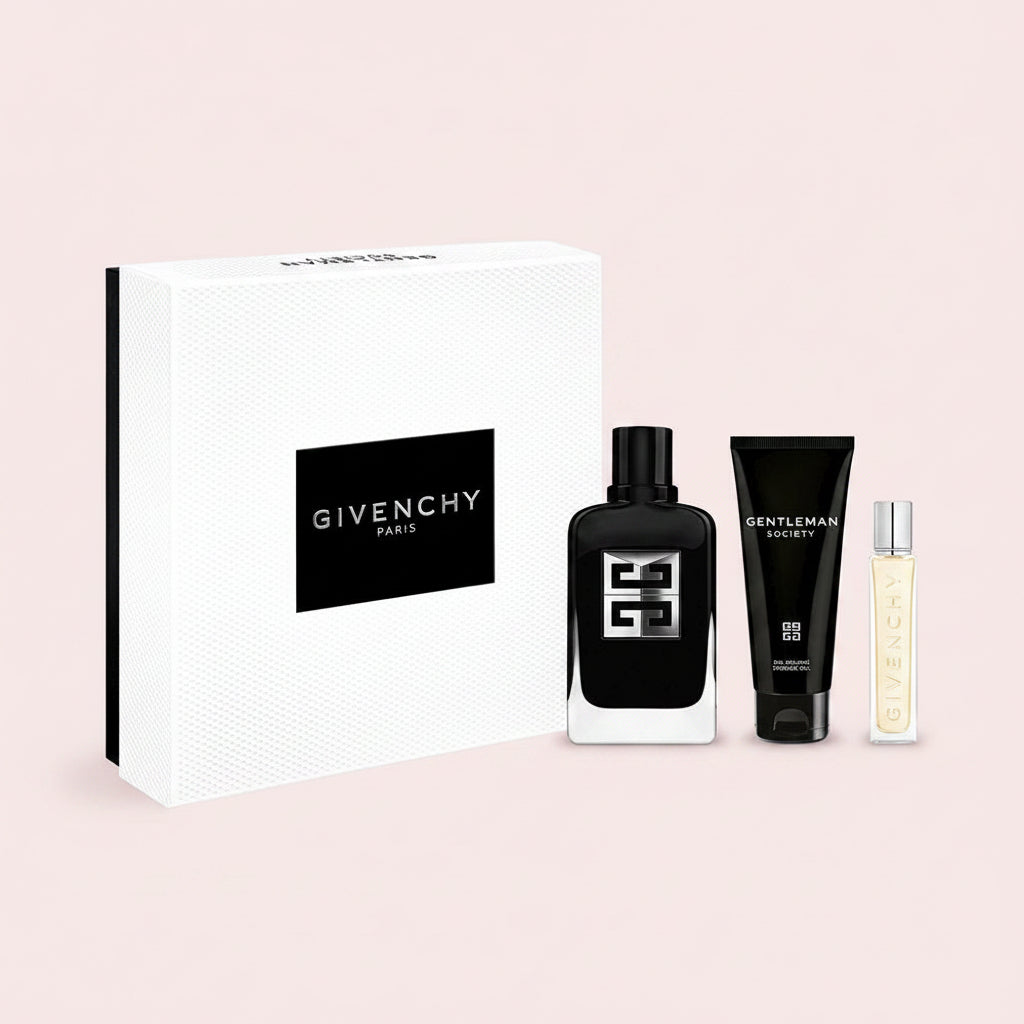 Givenchy Gentleman Society, Eau de Parfum Cofanetto 3 pz (EDP) | Profumo Uomo – Floreale Legnoso Moderno