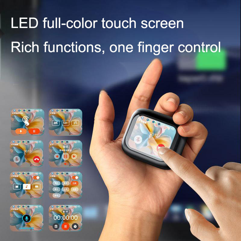 Auricolari Bluetooth 5.4 con Smart Touch Screen a Colori – ANC + ENC Doppia Riduzione del Rumore