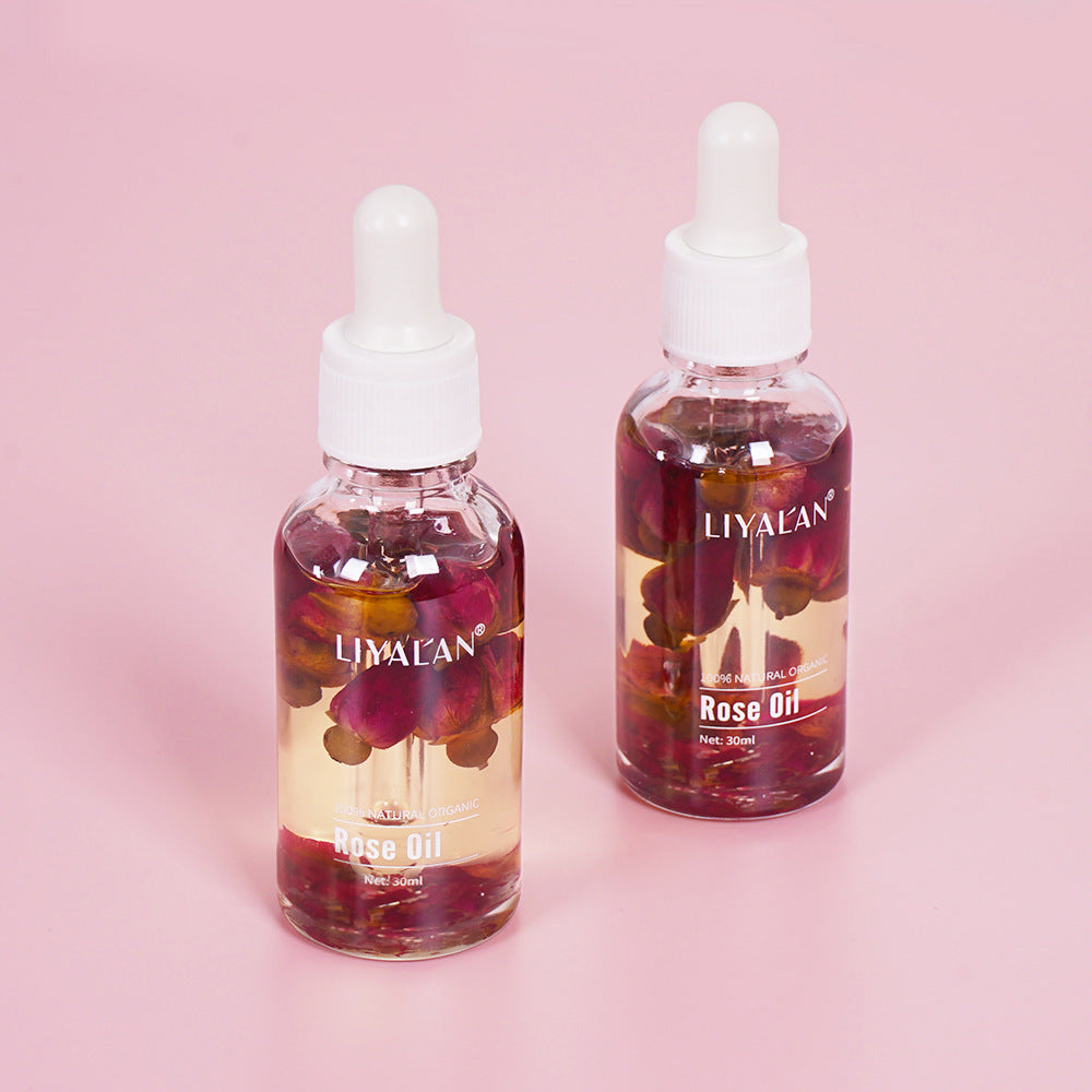 Olio di Rosa Multiuso 30ml - Trattamento Illuminante per Viso, Corpo e Capelli