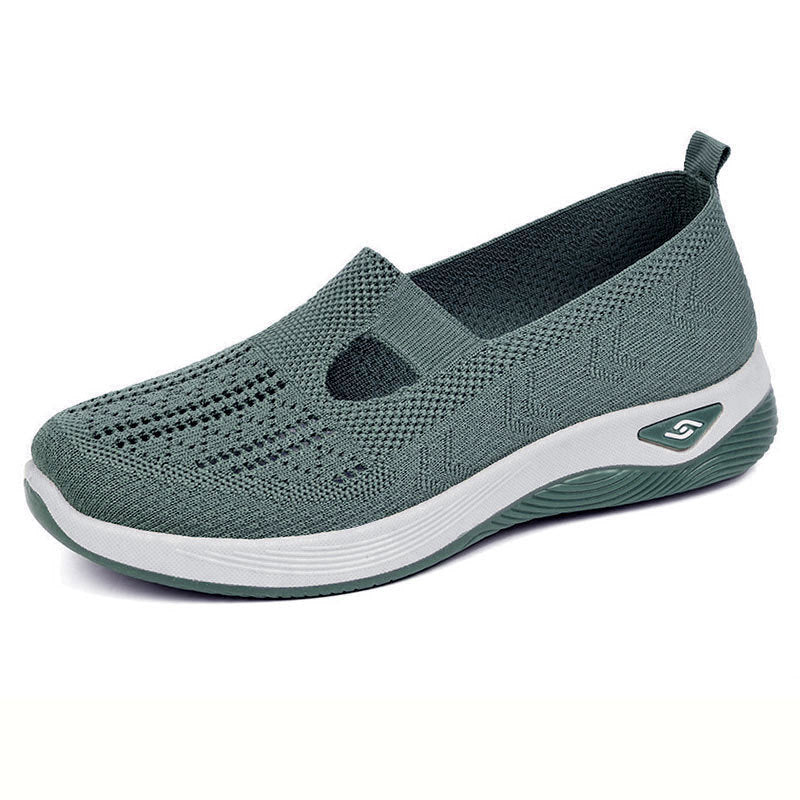 Breathable Mesh Slip-On Shoes – Casual Sneakers for Women