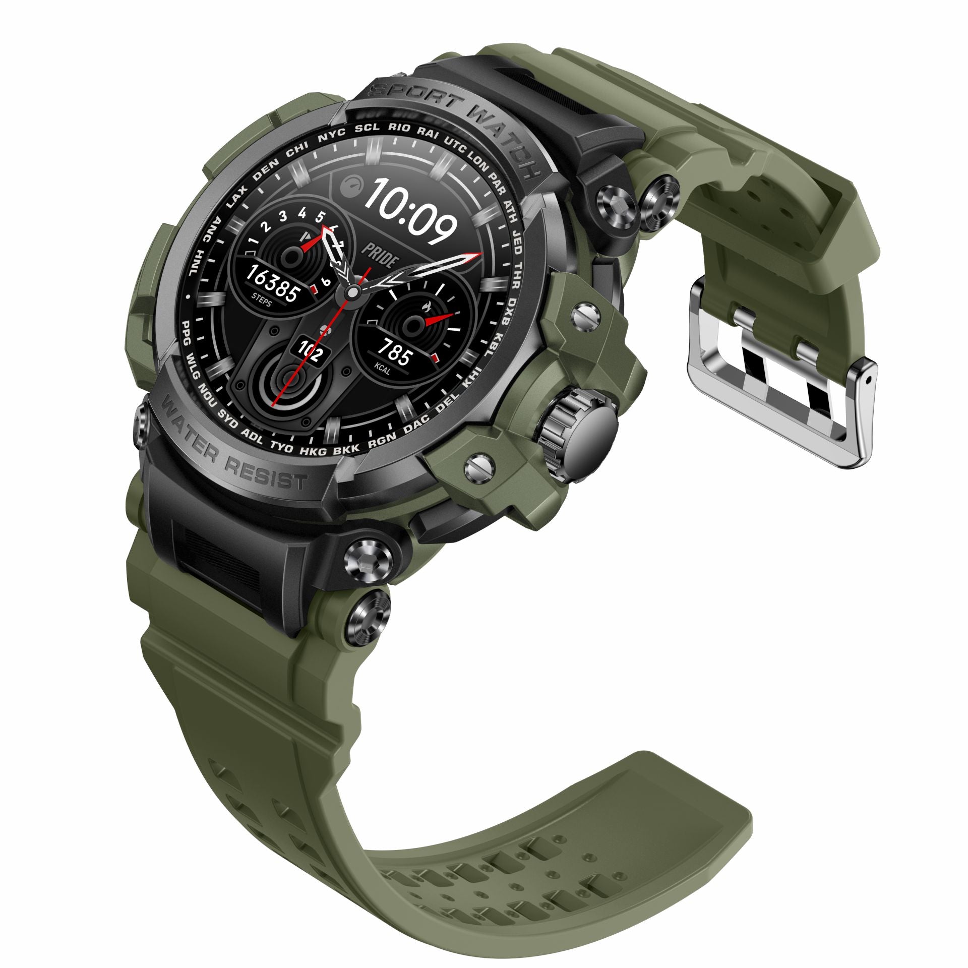 Smartwatch Rugged LC16 – Chiamate Bluetooth, Tripla Protezione e Monitoraggio Salute Completo