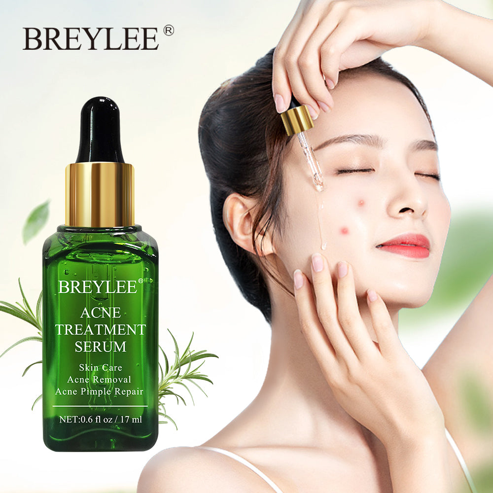 BREYLEE Siero Anti-Acne Potenziato - Trattamento Cicatrici e Pori al Tea Tree (17ml)