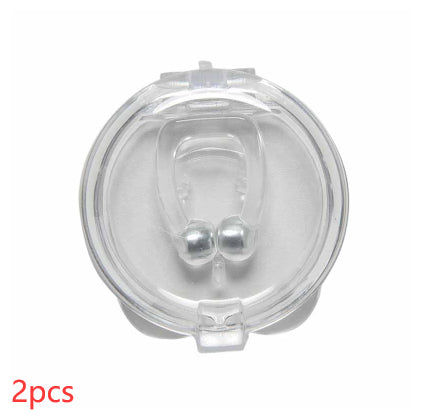 Mini Clip Nasale Magnetica Anti-Russo in Silicone – Dispositivo Medico Riutilizzabile con Custodia