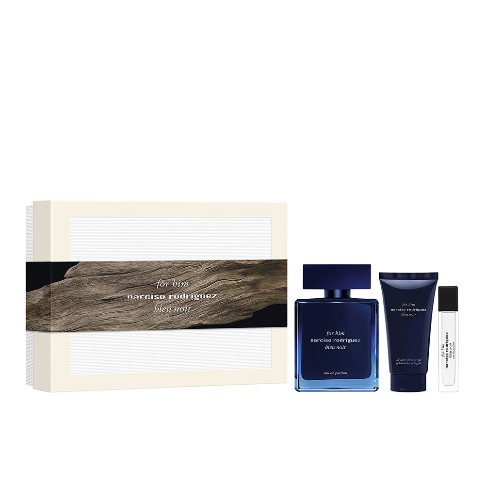 Narciso Rodriguez For Him Bleu Noir Eau de Parfum Cofanetto 3 pz | Profumo Uomo Legnoso Muschiato e Misterioso