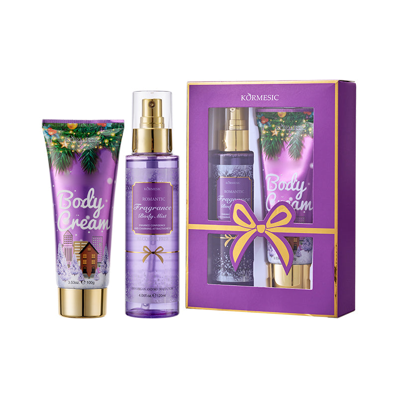 Kormesic Fragrance Body Care Set – Kit Profumato Crema Corpo & Body Mist | Illuminante, Schiarente e Riparatore