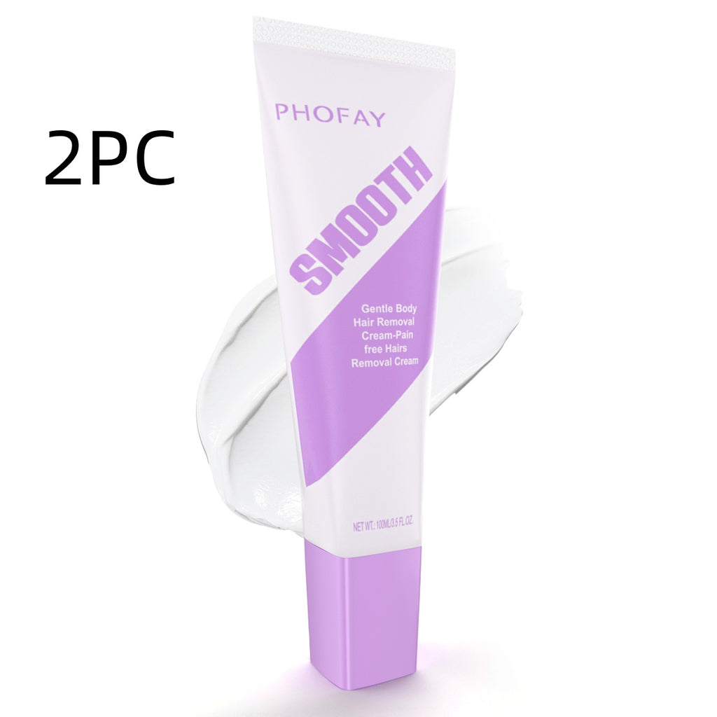 PHOFAY Crema Depilatoria Pain Free – Effetto Seta Istantaneo con Spazzola Esclusiva (30g)
