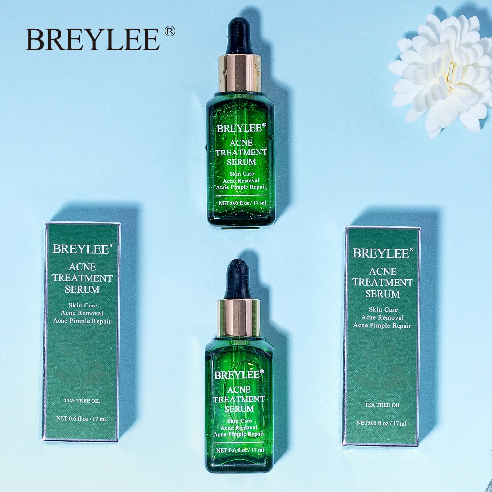 BREYLEE Siero Anti-Acne Potenziato - Trattamento Cicatrici e Pori al Tea Tree (17ml)