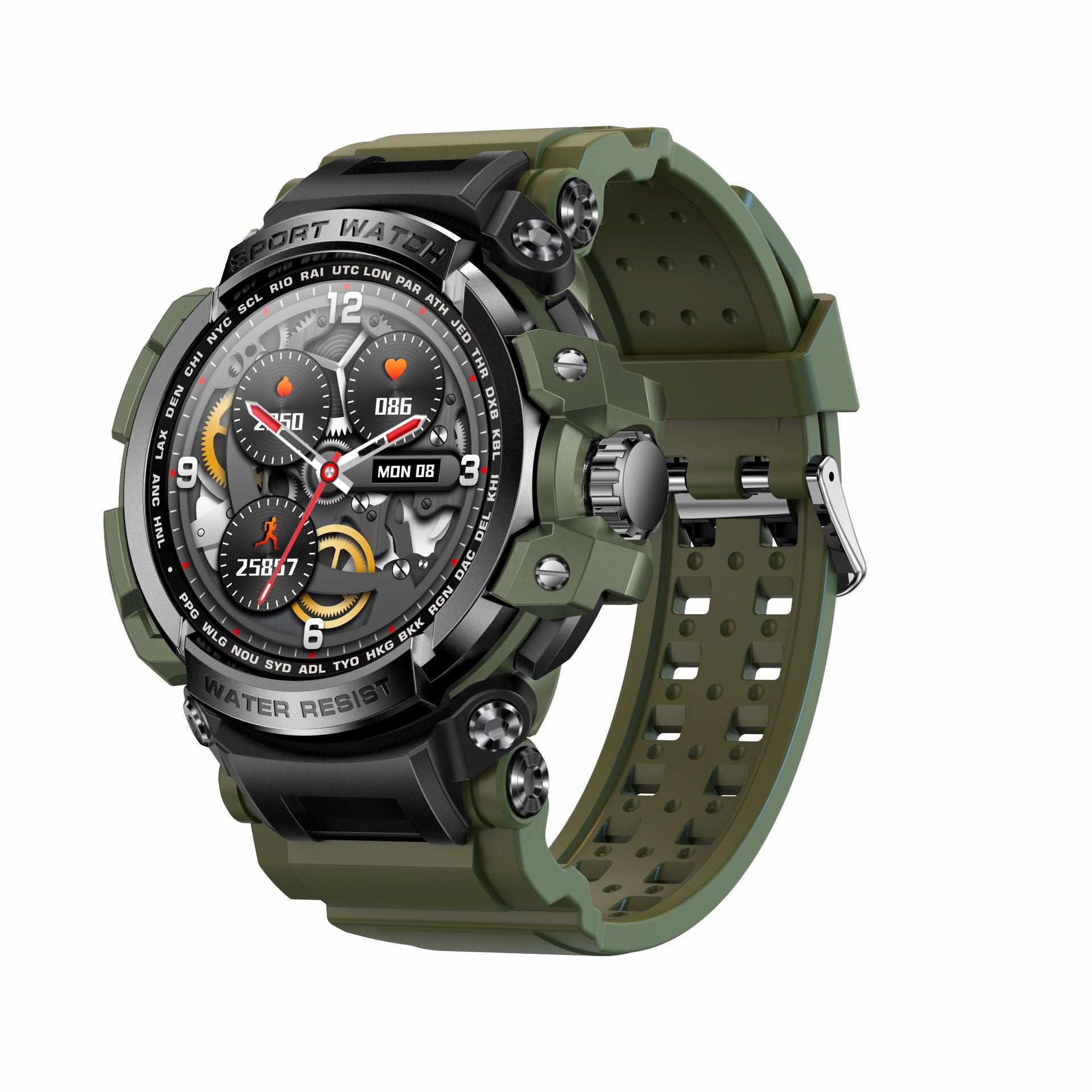Smartwatch Rugged LC16 – Chiamate Bluetooth, Tripla Protezione e Monitoraggio Salute Completo