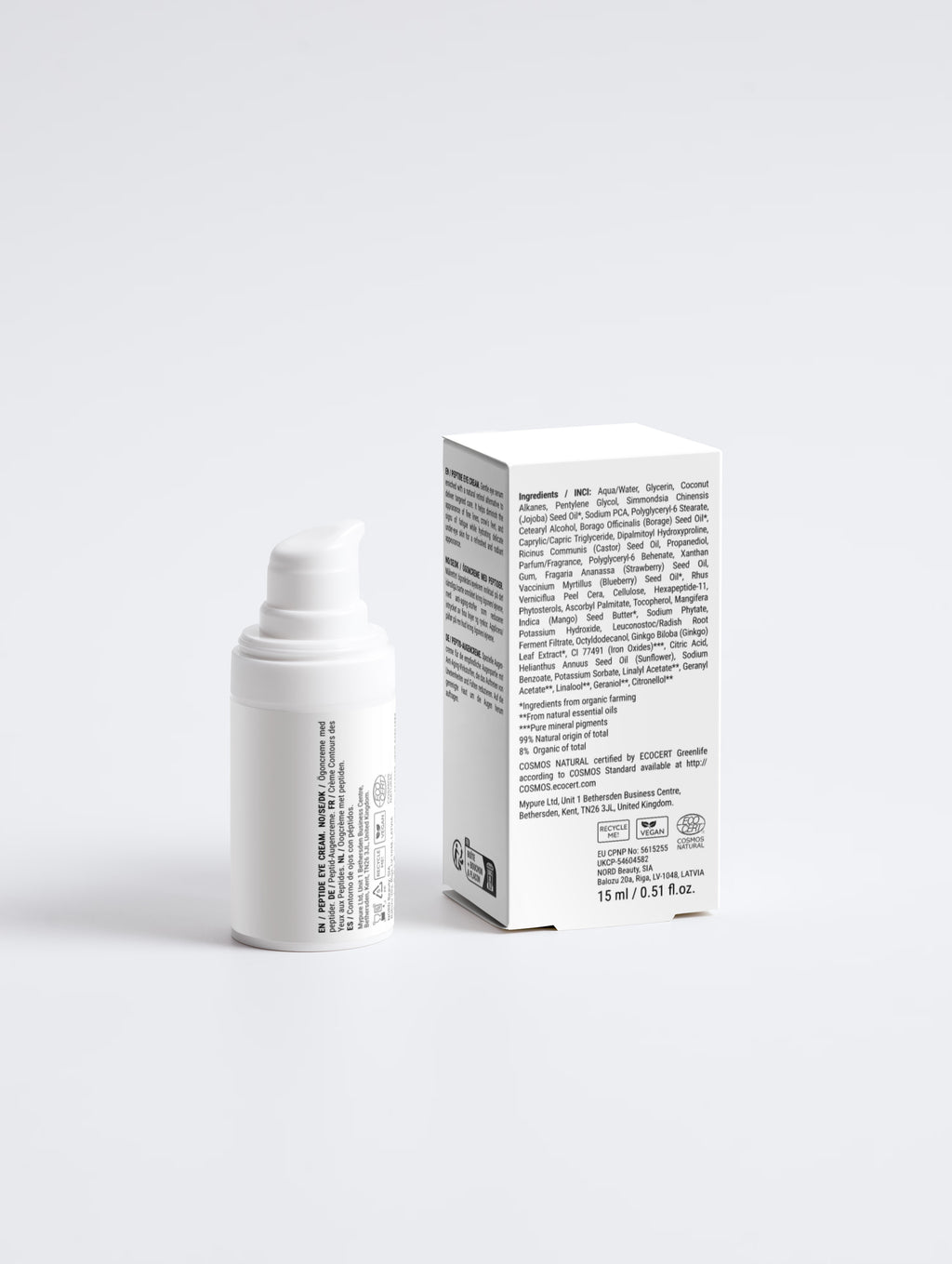 MAXANDY Peptide Age-Defying Eye Cream | Crema Contorno Occhi Anti-Età con Peptidi, Vitamina C e Vitamina E
