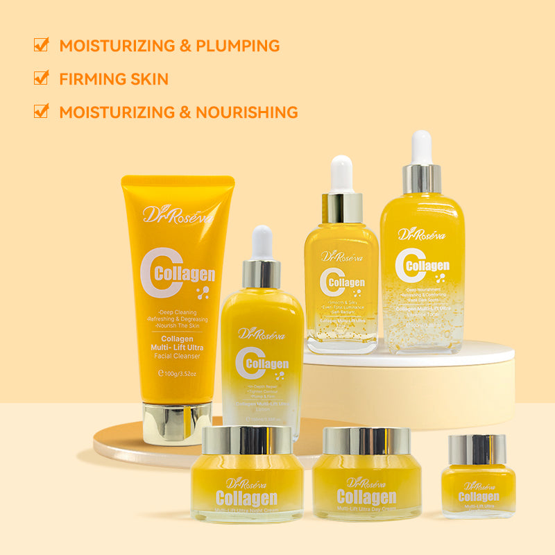 Dr. Roséva Collagen Multi-Effect Super Set – Kit Completo Anti-Età, Rassodante e Illuminante (6 Prodotti)