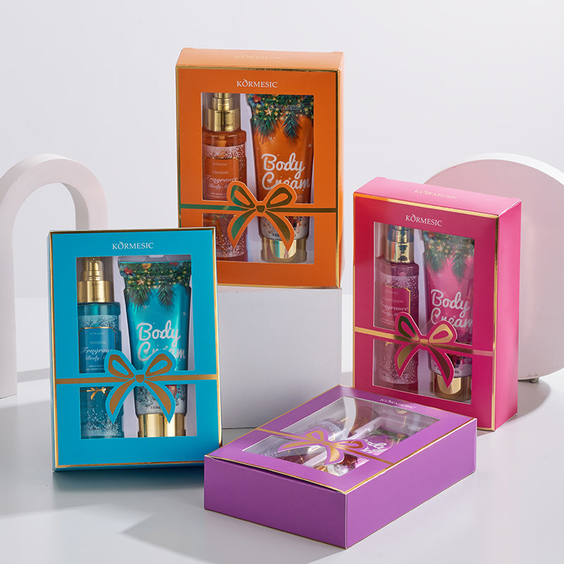 Kormesic Fragrance Body Care Set – Kit Profumato Crema Corpo & Body Mist | Illuminante, Schiarente e Riparatore
