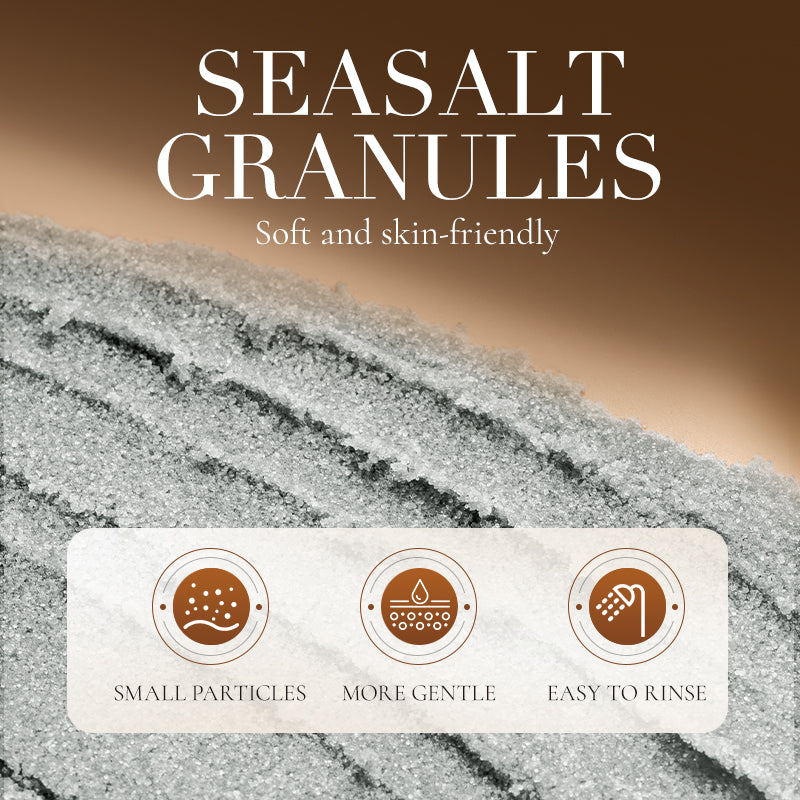 HUNMUI Sea Salt & Coffee Body Scrub (460g) – Esfoliante Corpo Illuminante al Caffè e Sale Marino