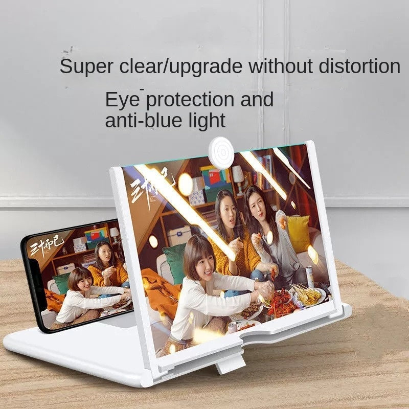 Amplificatore Schermo 10" HD 3D Smartphone Supporto Universale Cinema Casa Ufficio