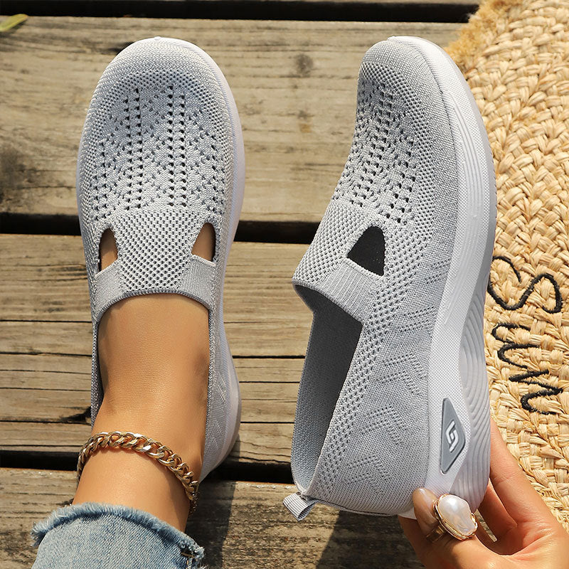 Scarpe Slip-On Donna in Mesh Traspirante – Sneakers Casual Leggere e Comode Senza Lacci