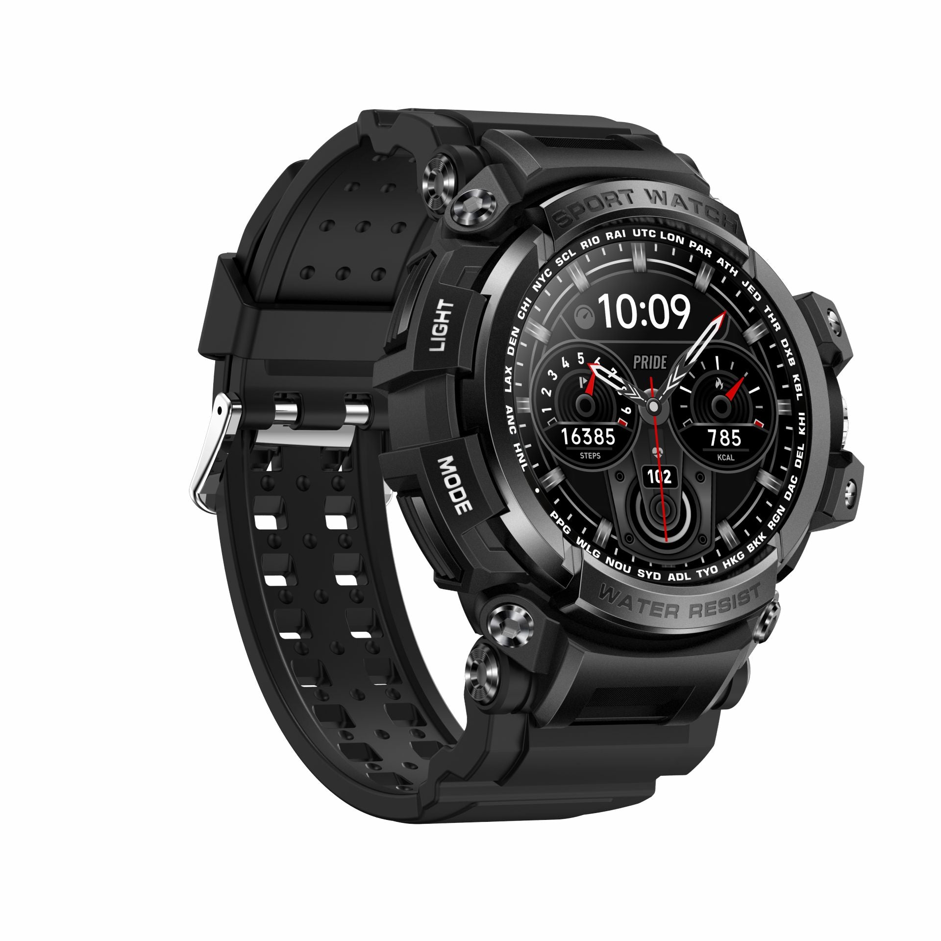 Smartwatch Rugged LC16 – Chiamate Bluetooth, Tripla Protezione e Monitoraggio Salute Completo