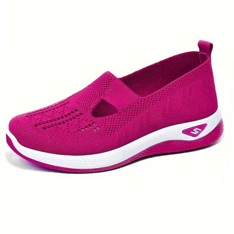 Breathable Mesh Slip-On Shoes – Casual Sneakers for Women