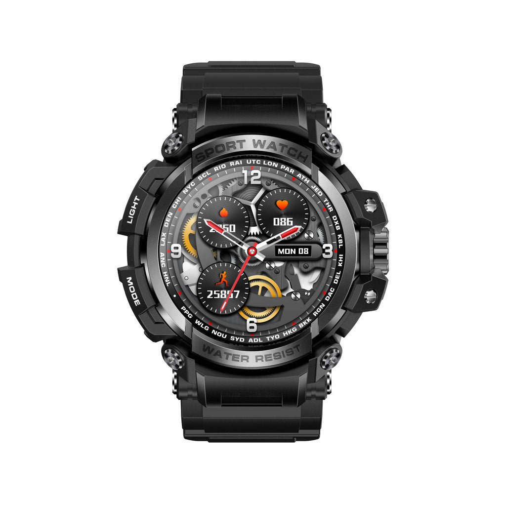 Smartwatch Rugged LC16 – Chiamate Bluetooth, Tripla Protezione e Monitoraggio Salute Completo