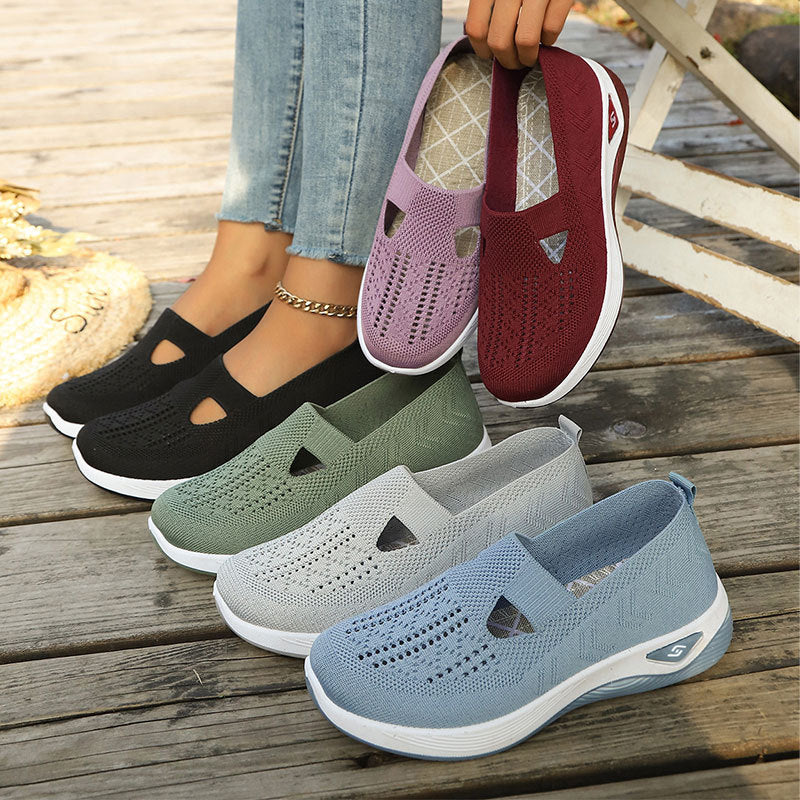 Scarpe Slip-On Donna in Mesh Traspirante – Sneakers Casual Leggere e Comode Senza Lacci