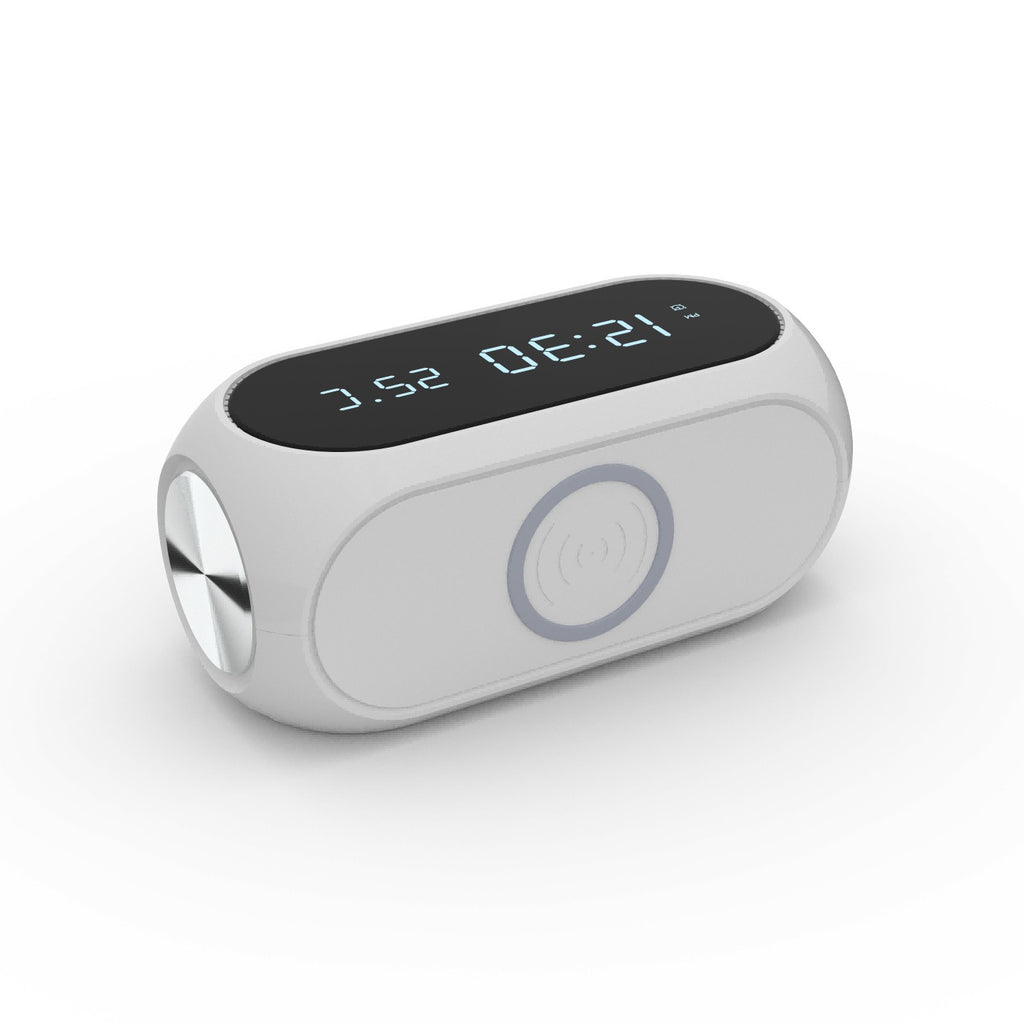Ricarica Rapida Wireless iPhone e Smartphone Android con Sveglia Digitale LED Termometro