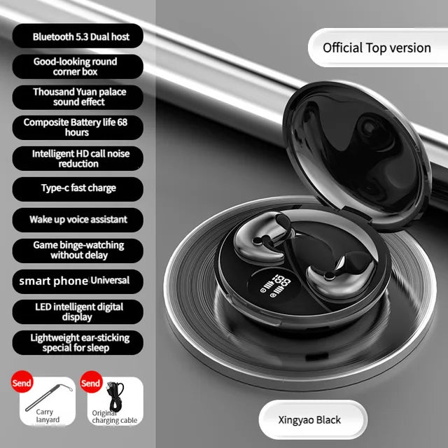 Auricolari Y29 Sleep Buds - Ultrasottili per Sport, Musica, Dormire, Bluetooth 5.3