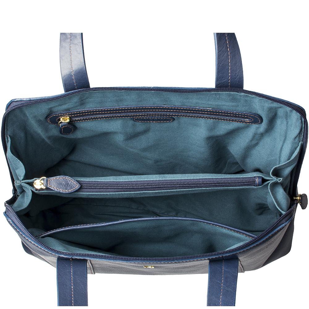 Hidesign Cerys Tote Grande in Pelle | Borsa Shopping Donna Capiente con Scomparti