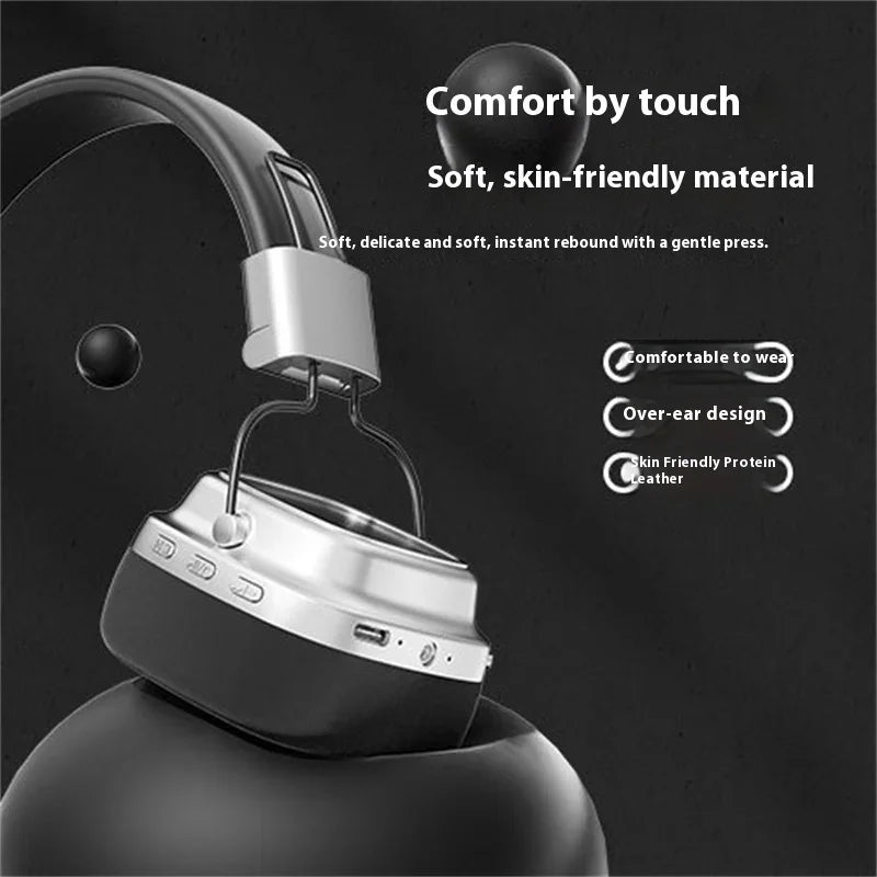 Cuffie Wireless Retrò DR02 – Bluetooth 5.3 Surround con Slot TF ed EQ