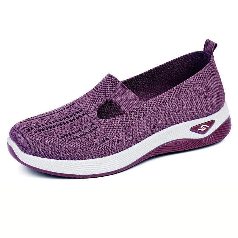Breathable Mesh Slip-On Shoes – Casual Sneakers for Women