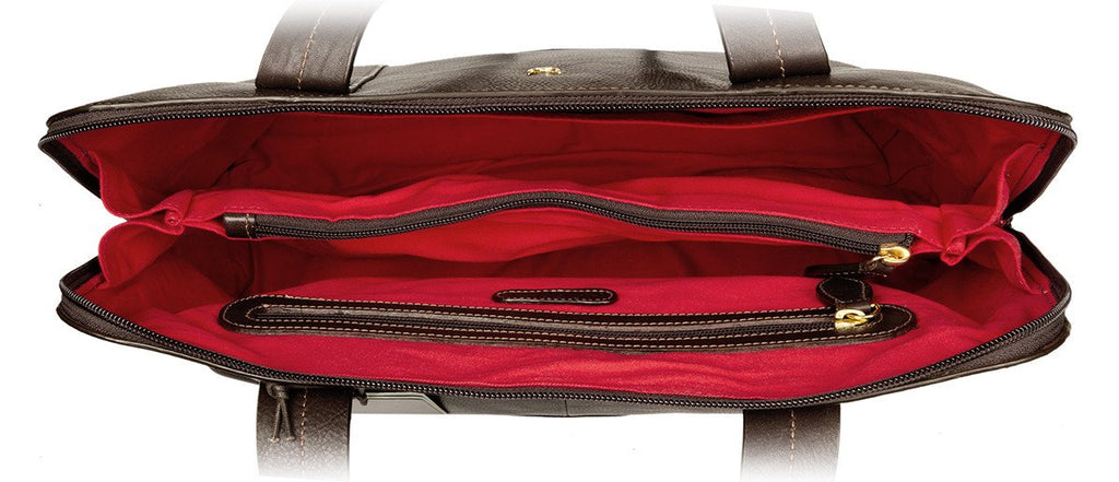 Hidesign Cerys Tote Grande in Pelle | Borsa Shopping Donna Capiente con Scomparti