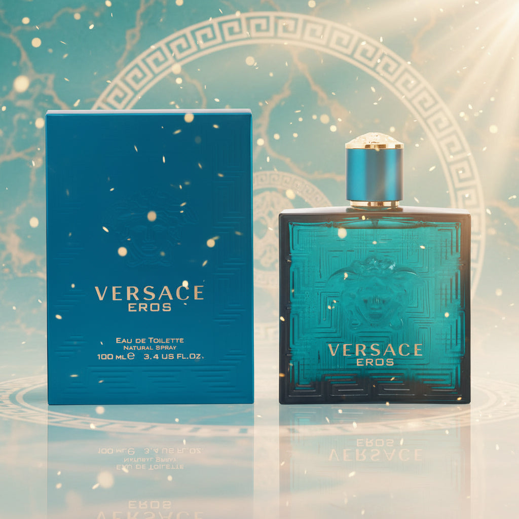 Versace Eros Eau de Toilette 50 ml / 100 ml (EDT) | Fresh, Aromatic and Seductive Men's Fragrance