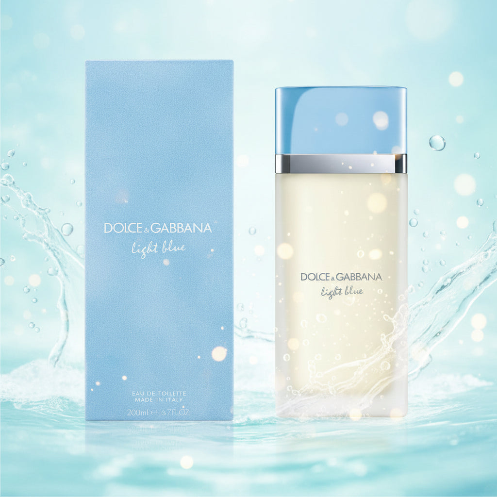 Dolce & Gabbana Light Blue Pour Femme Eau de Toilette 25 ml / 200 ml (EDT) | Frisches, blumiges und fruchtiges Damenparfüm