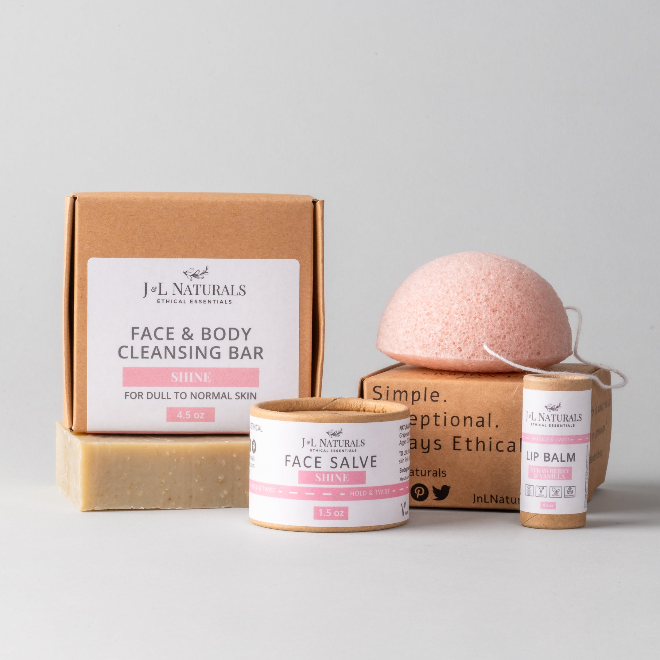 Kit essenziale per la cura della pelle (set da 4 pezzi)