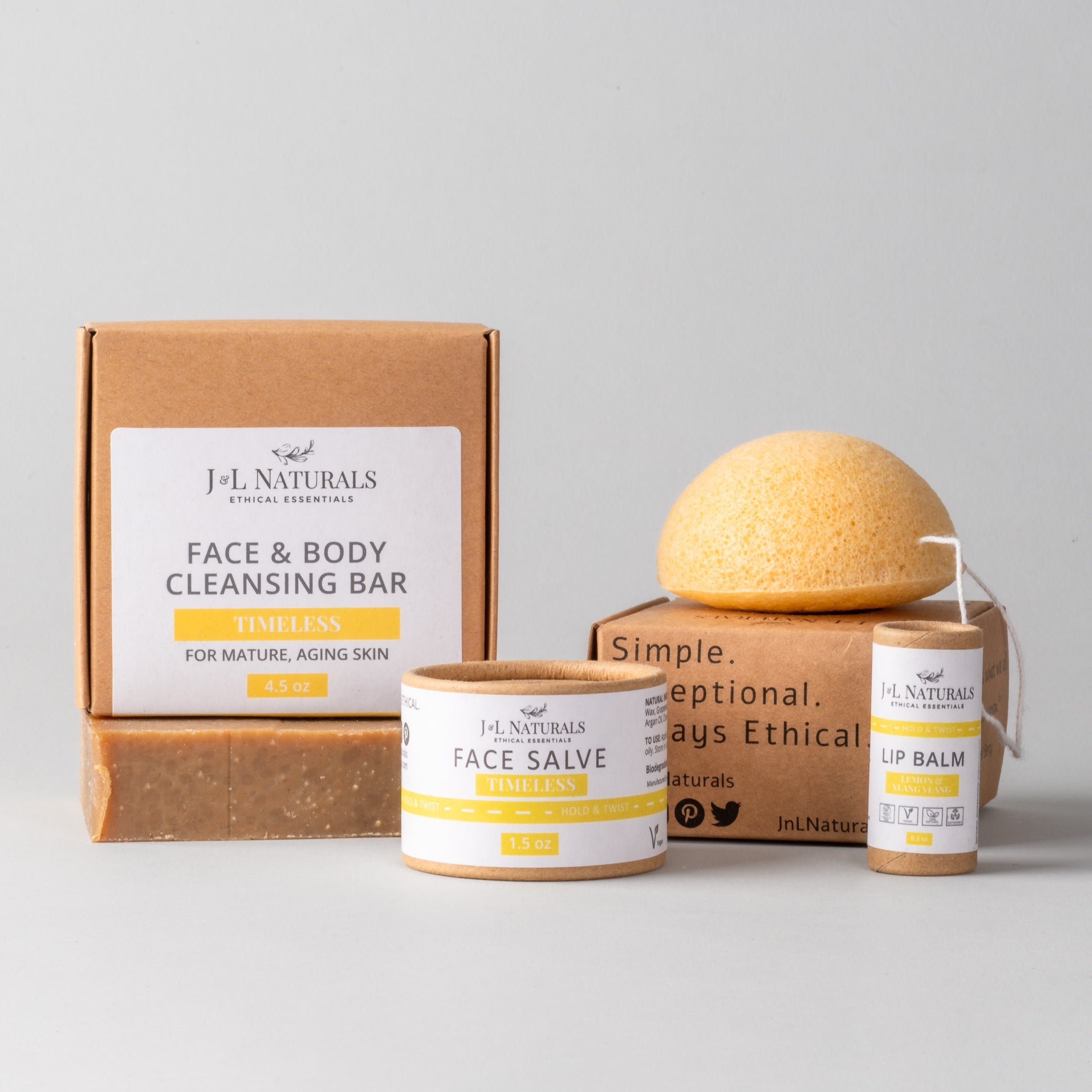 Kit essenziale per la cura della pelle (set da 4 pezzi)