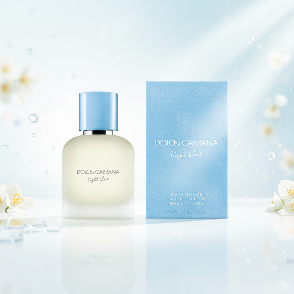 Dolce & Gabbana Light Blue Pour Homme Eau de Toilette 50 ml (EDT) | Profumo Uomo Fresco, Agrumato e Mediterraneo